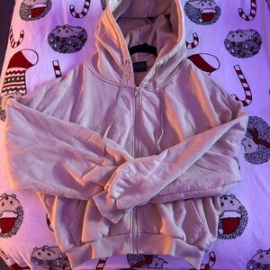 POPFLEX Light Tan Zip-Up Hoodie